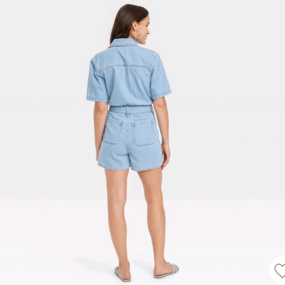 Universal Thread Denim Romper - Picture 3 of 5